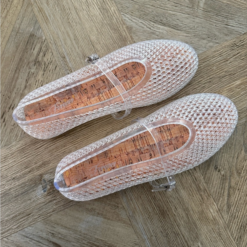 Clear Jelly Mary Jane Women's Shoes size 8